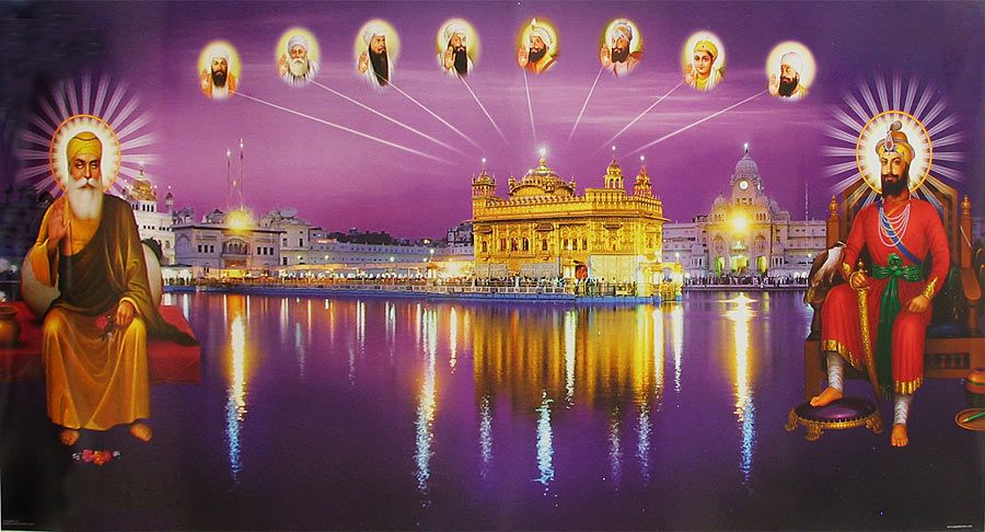 The Golden Temple (Sri Harmandir Sahib) in Amritsar, the spiritual centre of the Sikh faith