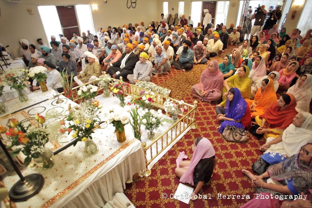 Sevadars preparing Langar in the kitchen
